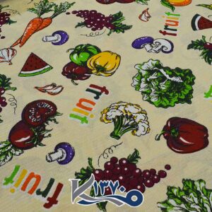 پارچه دستمال آشپزخانه طرح سبزیجات 1
